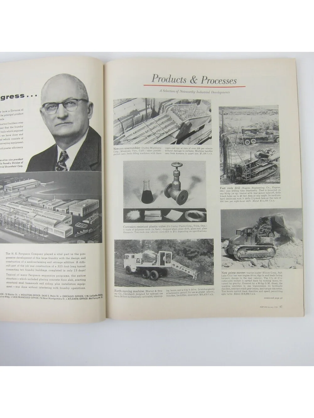 Vintage FORTUNE Magazine January 1954 Crown Zellerbach Democrats General Motors
